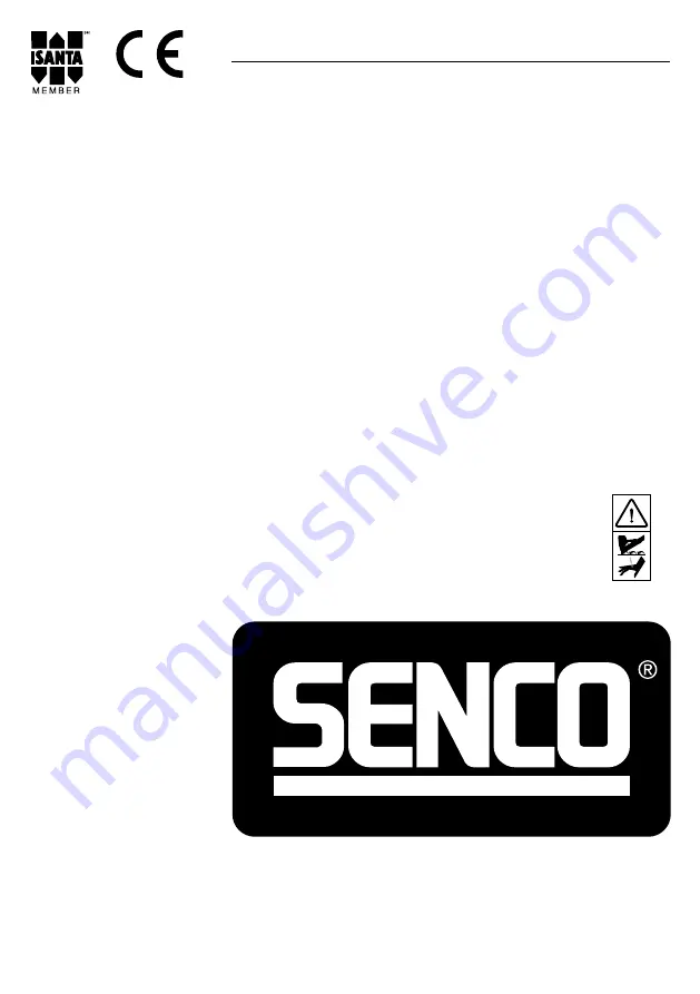 Senco SRT25 Operating Instructions Manual Download Page 1