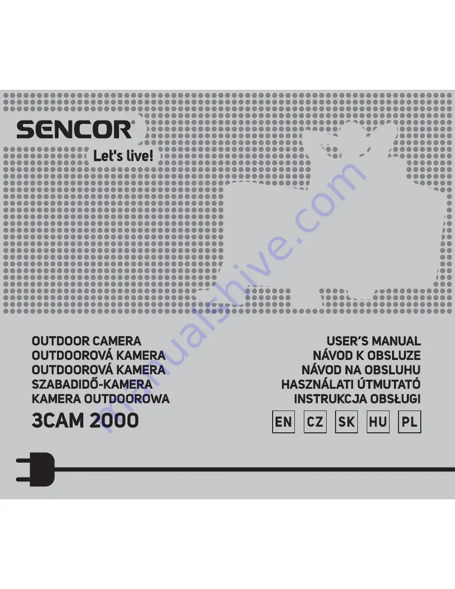 Sencor 3CAM 2000 Скачать руководство пользователя страница 1