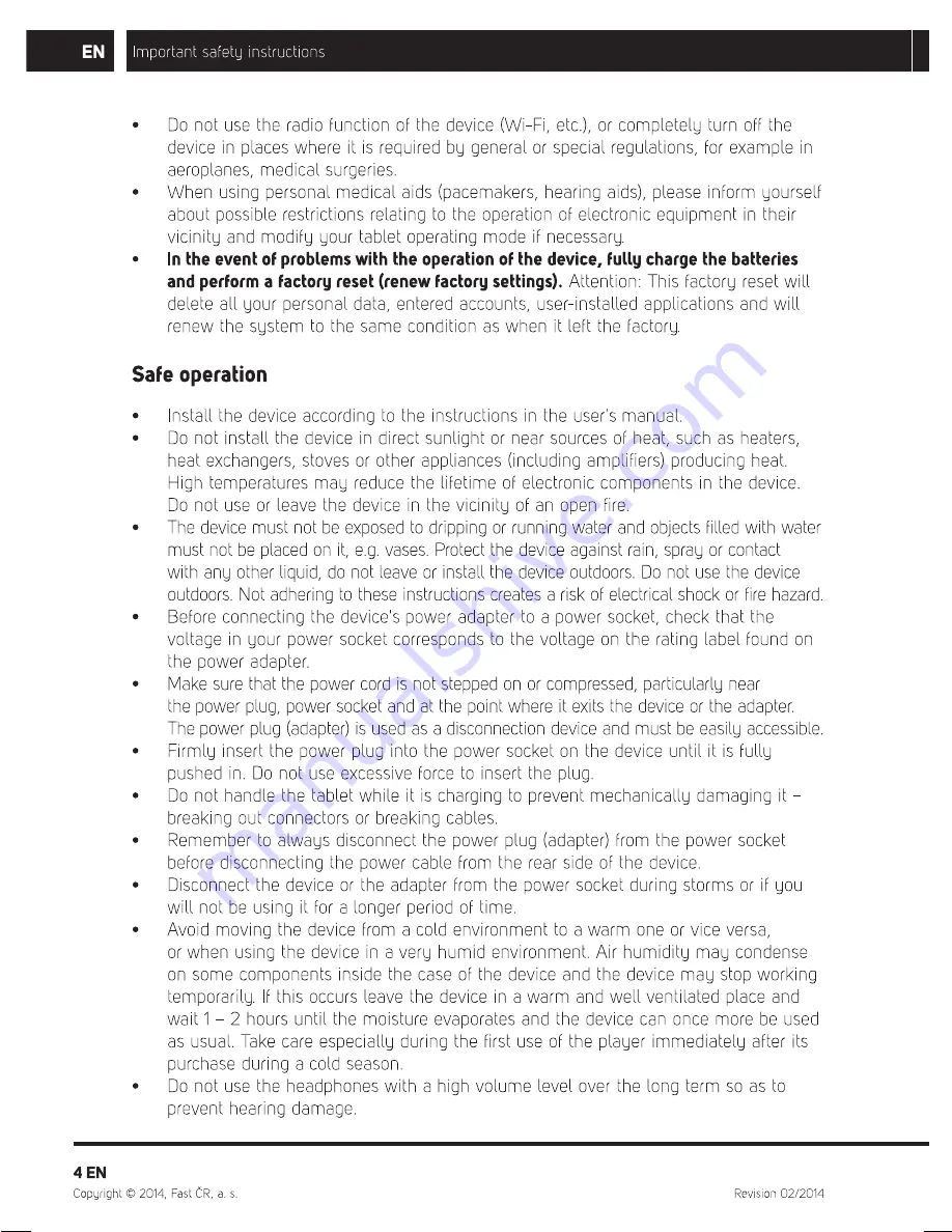 Sencor Element 10.1Q202 User Manual Download Page 6