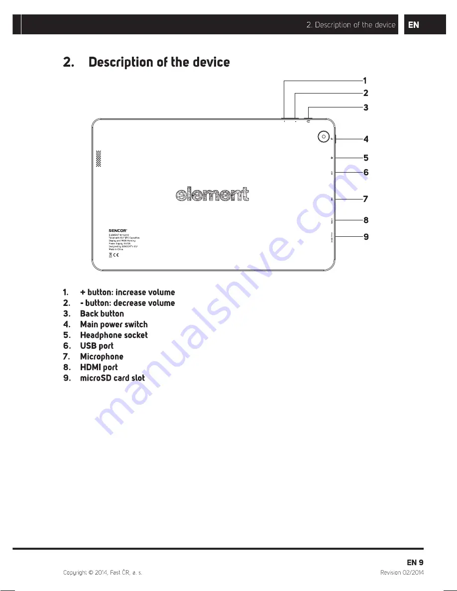 Sencor Element 10.1Q202 Скачать руководство пользователя страница 11