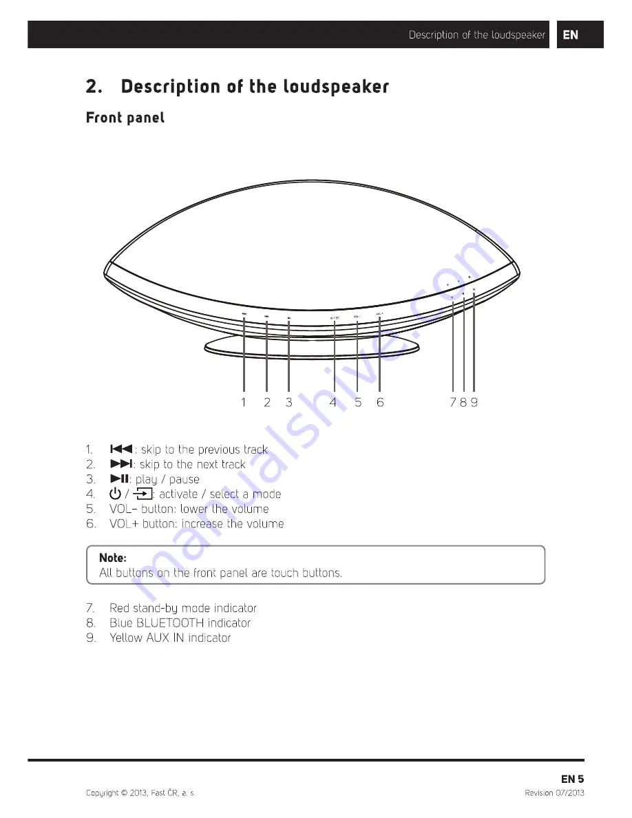 Sencor Imperial BTS 600 User Manual Download Page 7