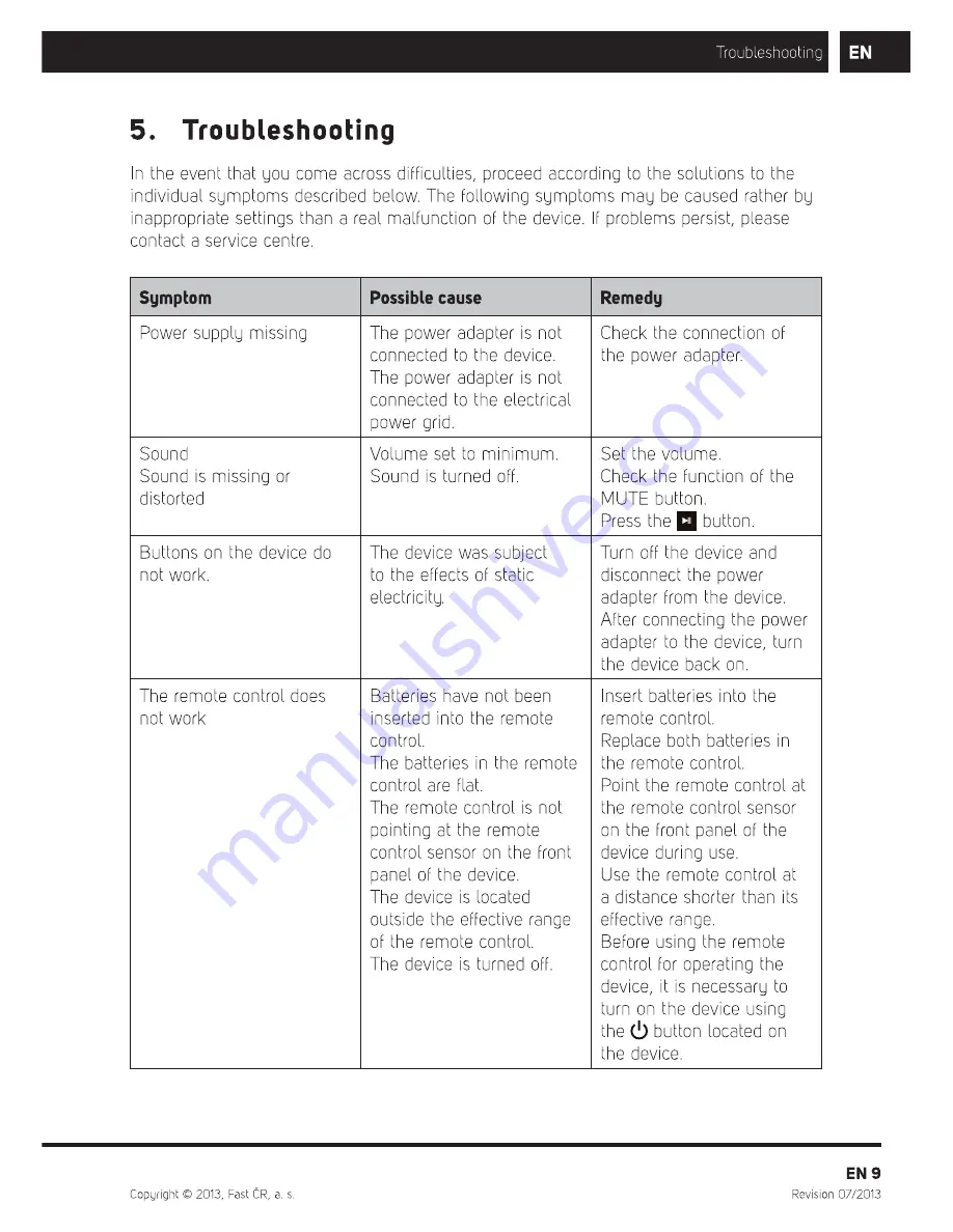 Sencor Imperial BTS 600 User Manual Download Page 11