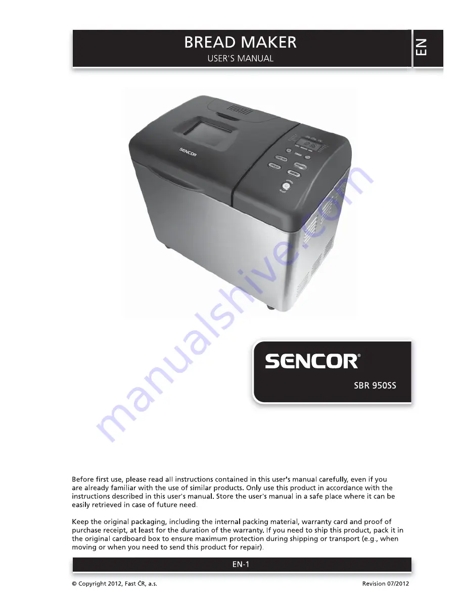 Sencor SBR 95055 User Manual Download Page 1