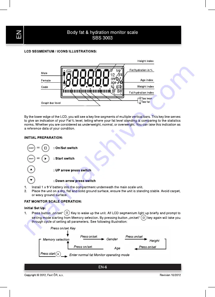 Sencor SBS 3003 Instruction Manual Download Page 6