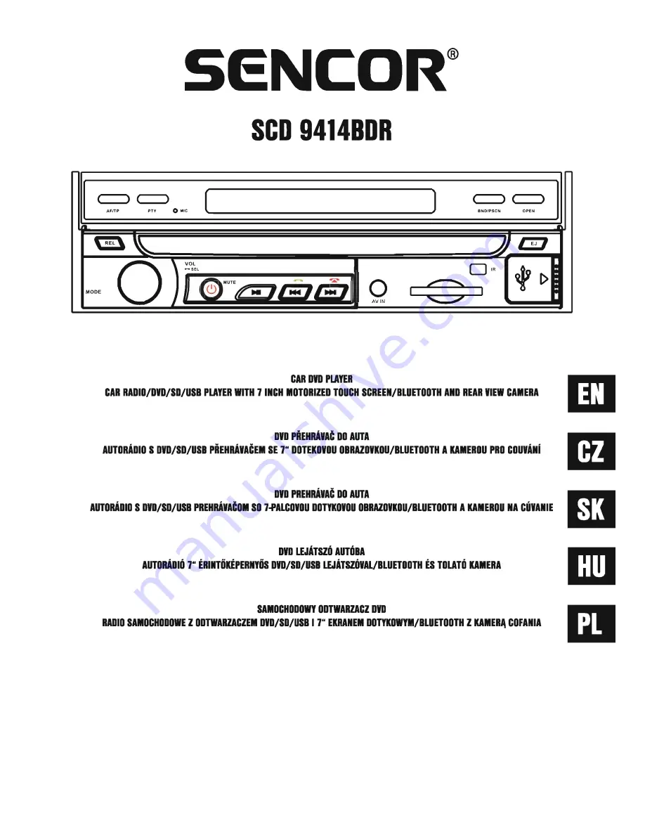 Sencor SCD 9414BDR User Manual Download Page 1