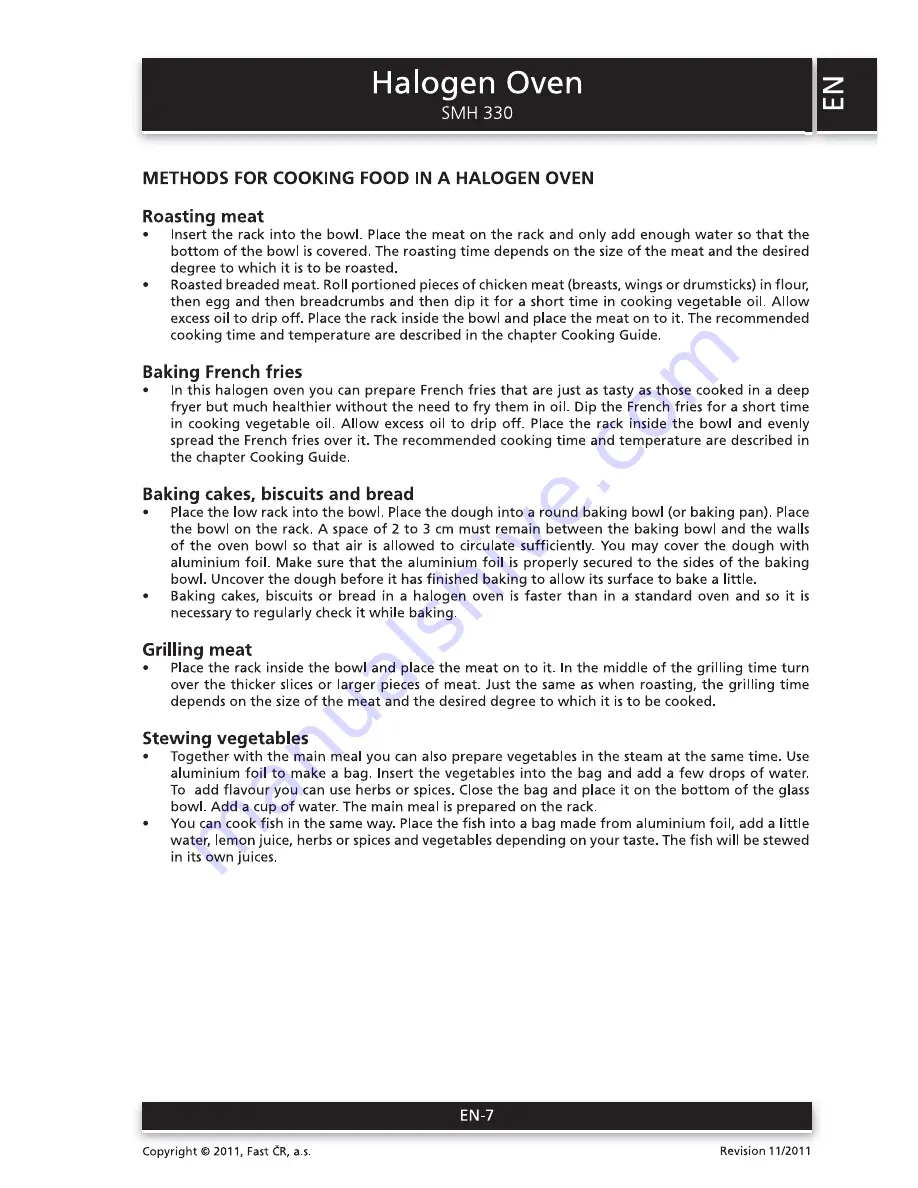 Sencor SMH 330 User Manual Download Page 7