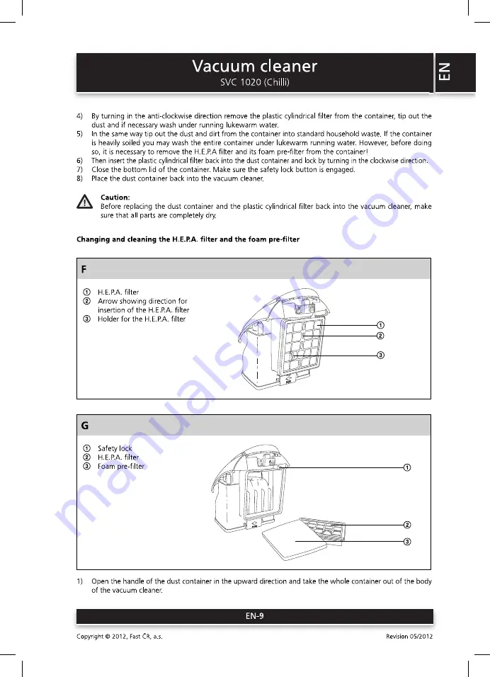 Sencor SVC 1020 (CHILLI) Скачать руководство пользователя страница 9