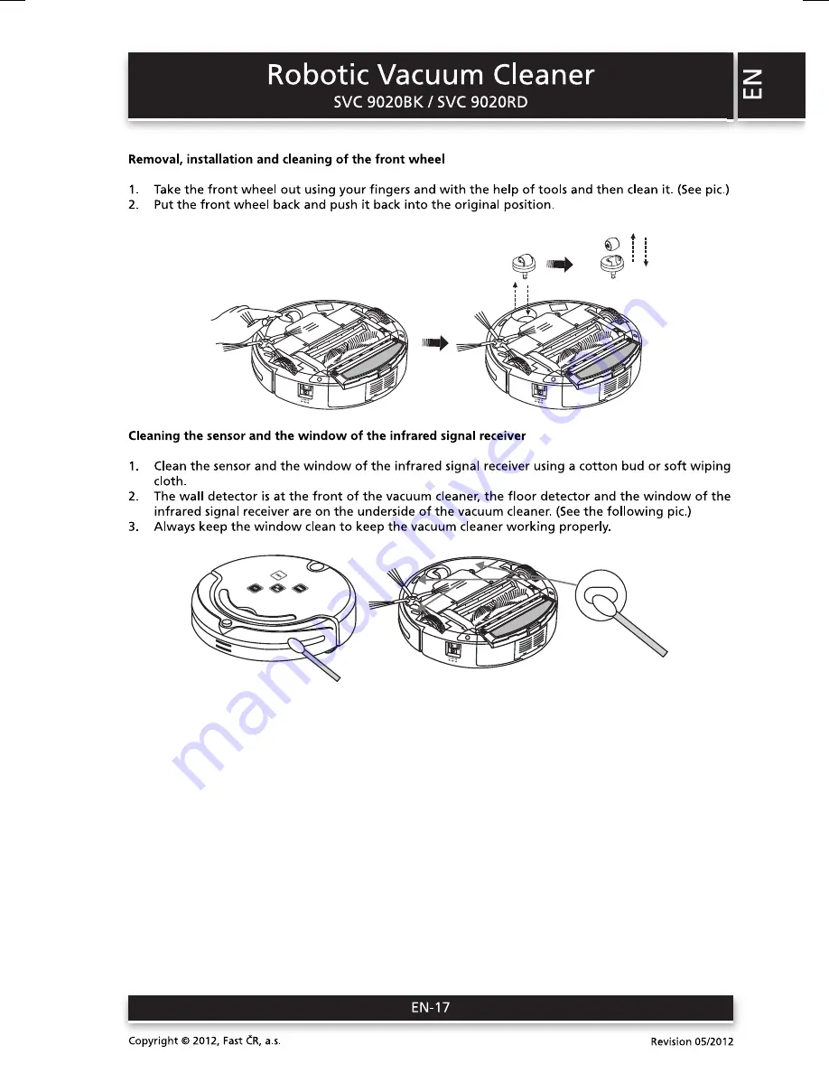 Sencor SVC 9020BK User Manual Download Page 17