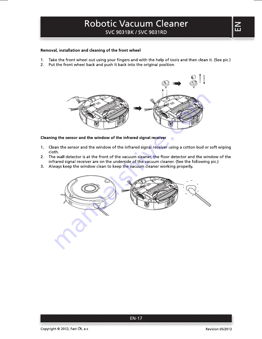 Sencor SVC 9031BK User Manual Download Page 17