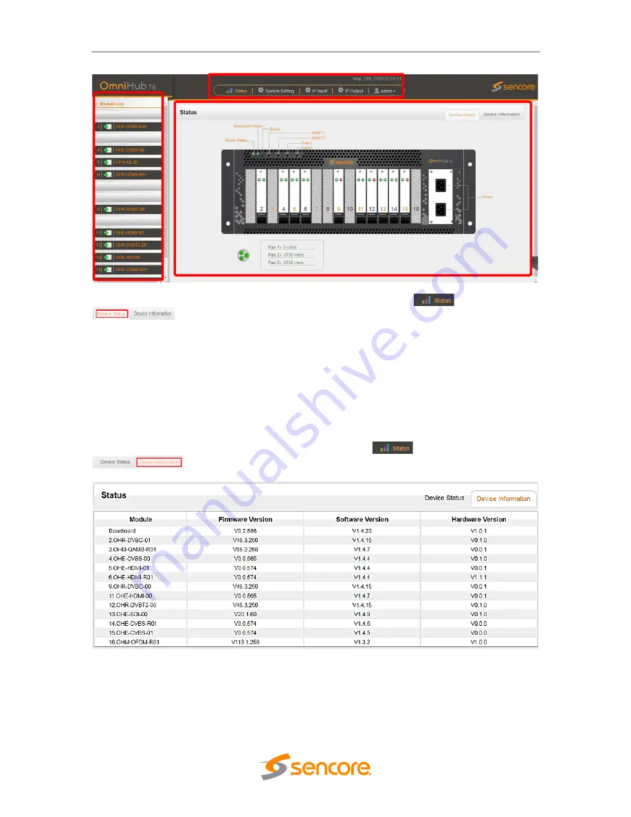 Sencore OmniHub 16 User Manual Download Page 20