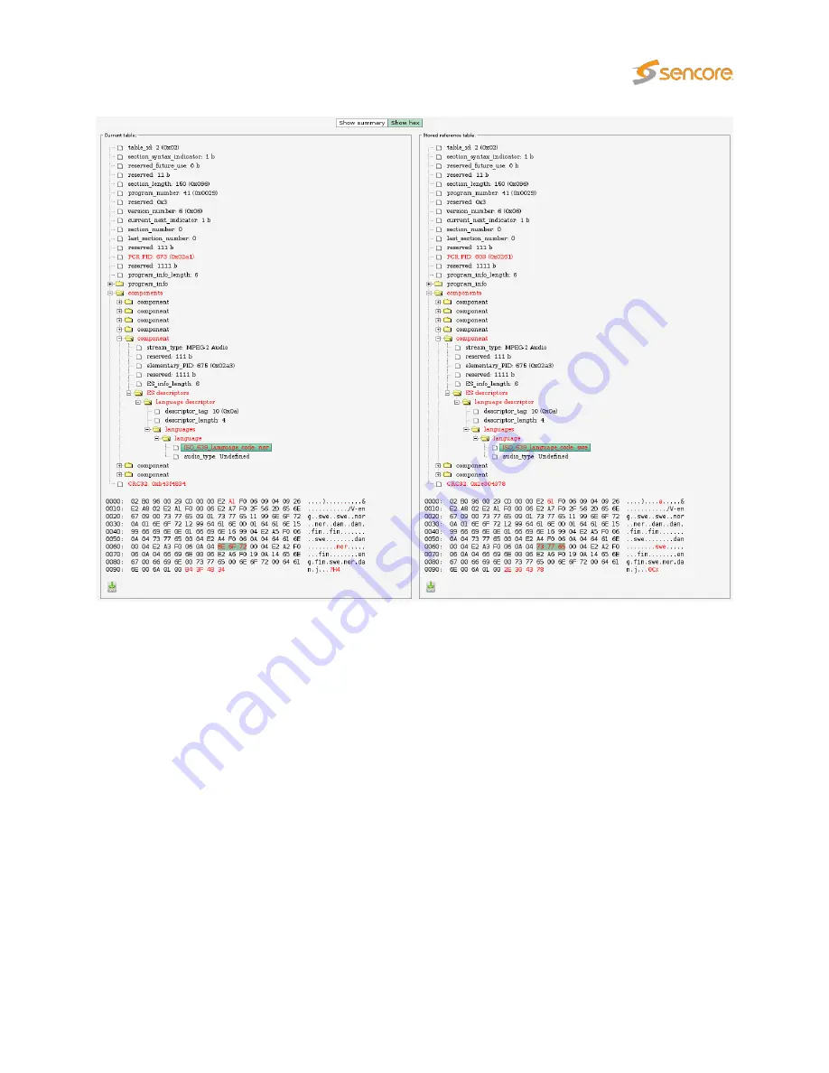 Sencore VB330 Скачать руководство пользователя страница 159