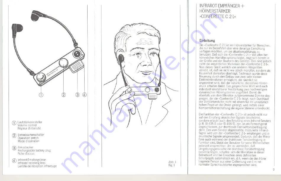 Sennheiser CONFERETTE C 2-1 Manual Download Page 2