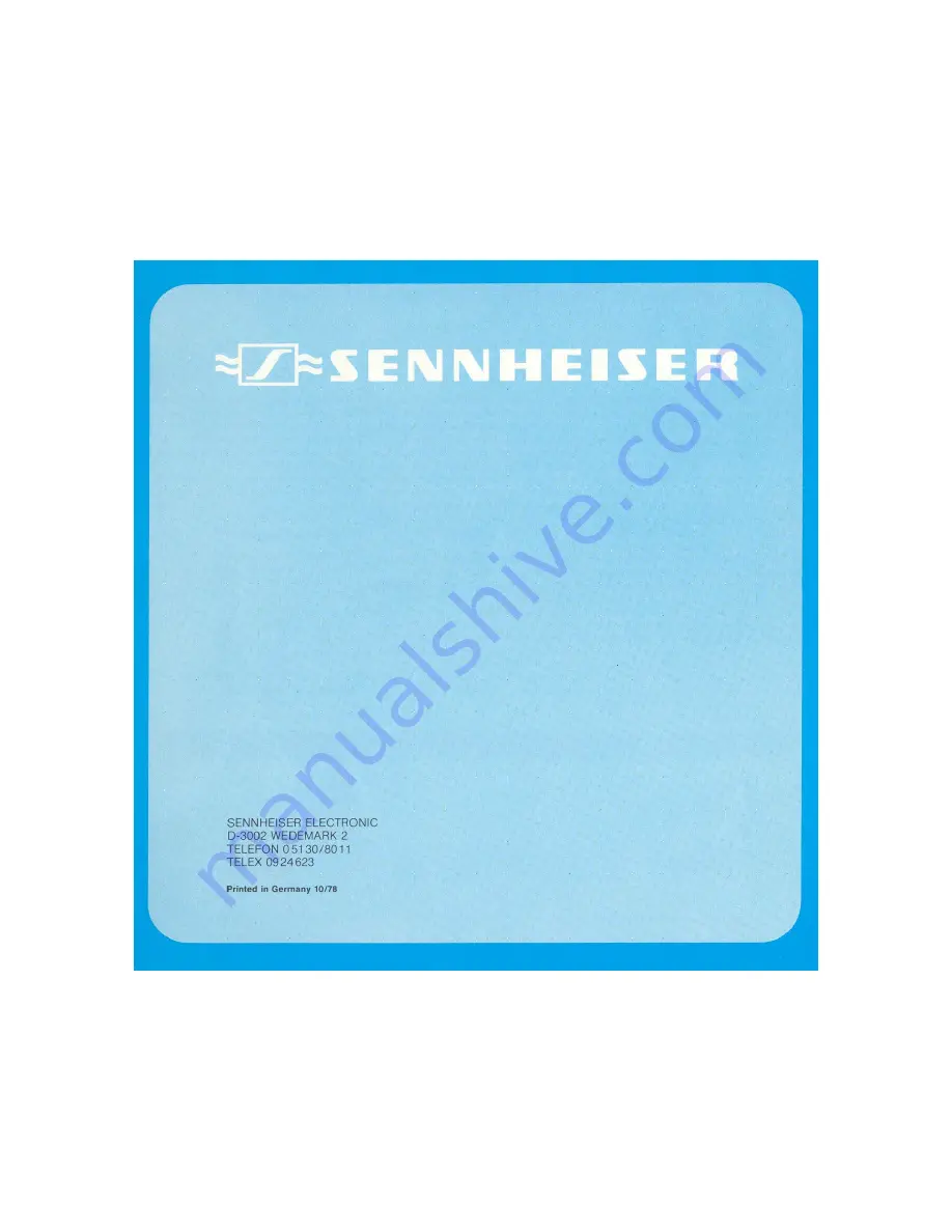 Sennheiser HD 430 User Manual Download Page 6