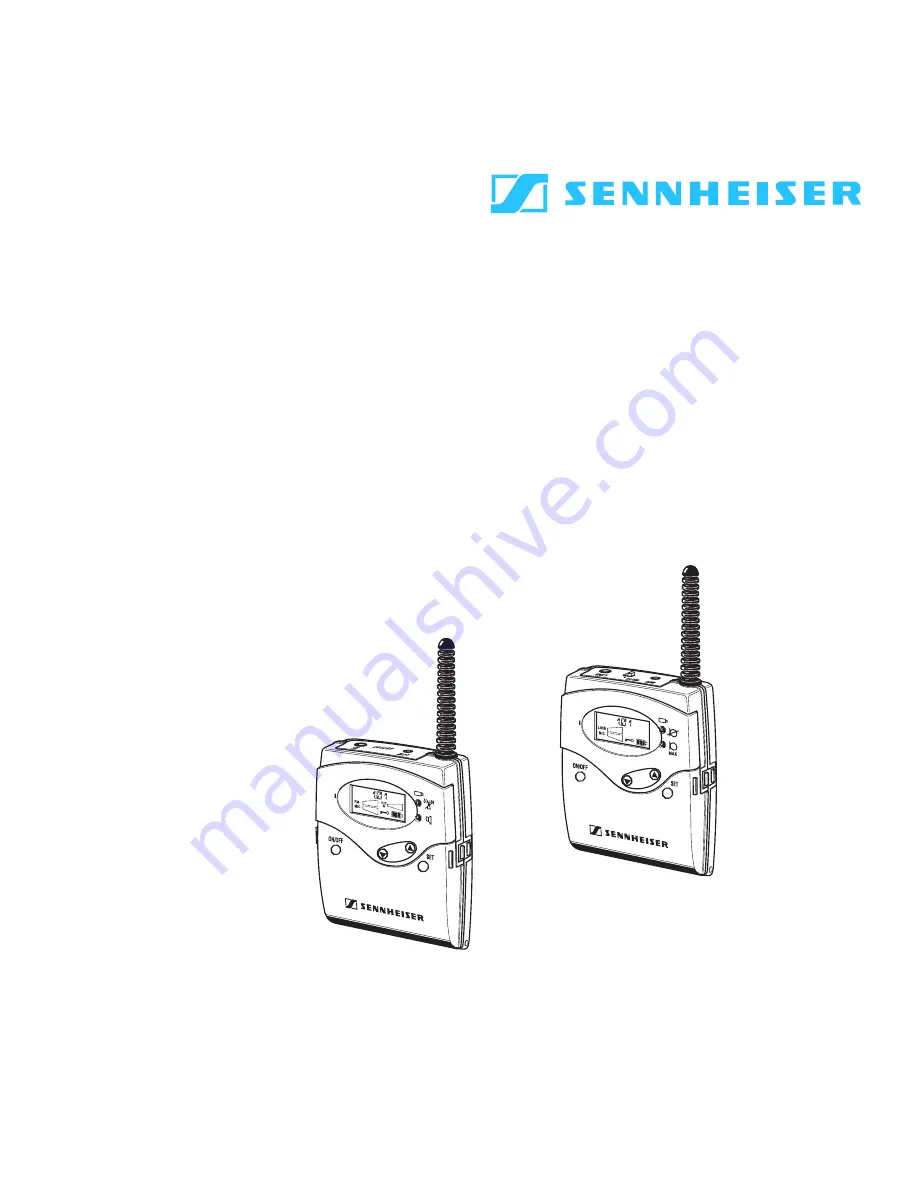 Sennheiser L 2015 Instructions For Use Manual Download Page 3