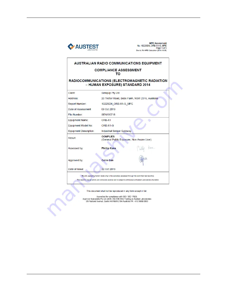 Senquip ORB-X1-G User Manual Download Page 14