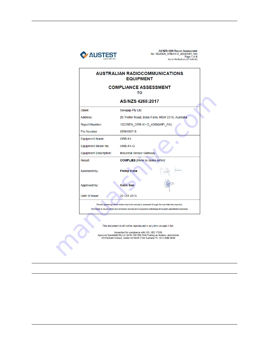 Senquip ORB-X1-G User Manual Download Page 15