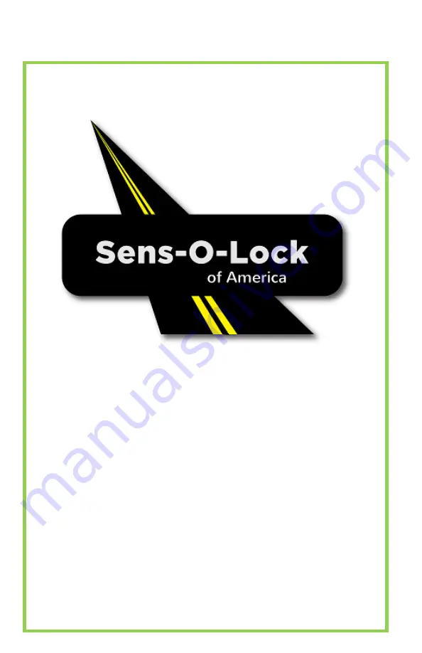 SENS-O-LOCK WC9000+ User Manual Download Page 1