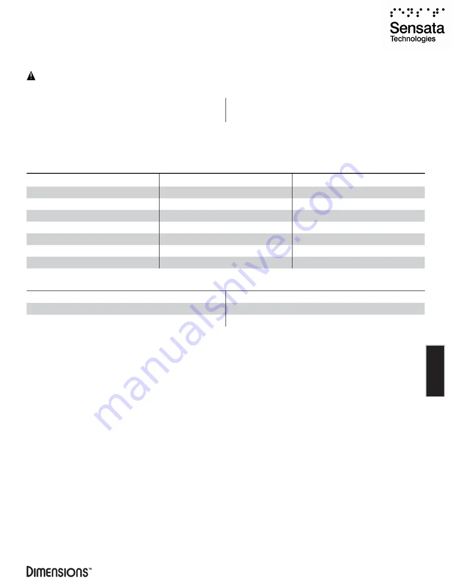 Sensata Dimensions 12LP15 Owner'S Manual Download Page 29