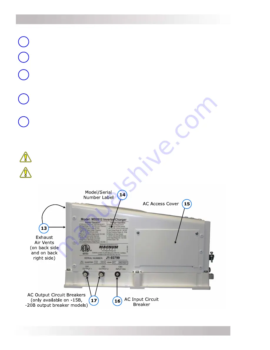 Sensata Magnum Energy MS Series Owner'S Manual Download Page 15