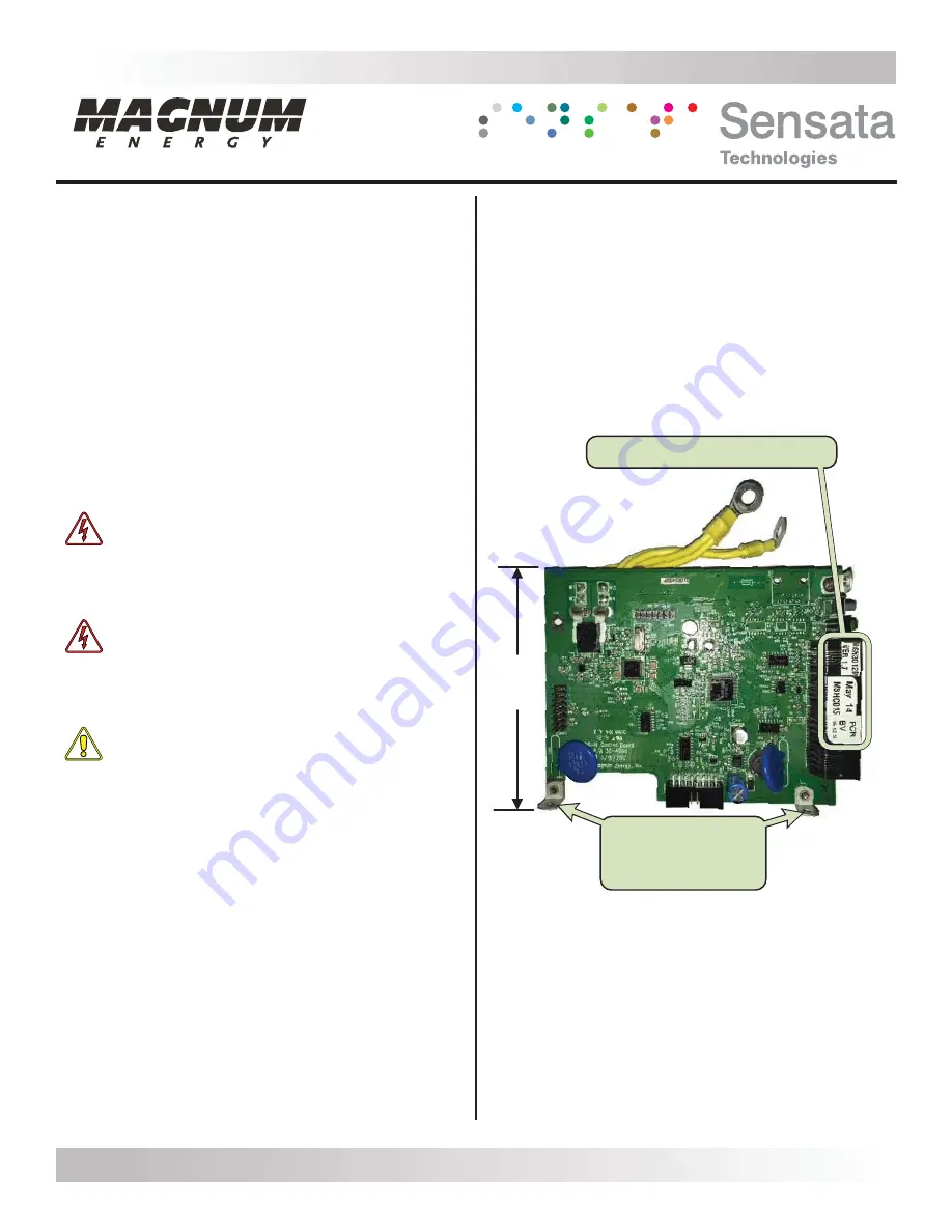 Sensata Magnum Energy MSH Series Скачать руководство пользователя страница 1