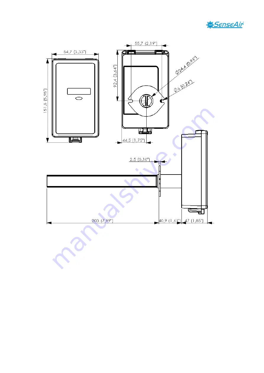 SenseAir eSENSE Duct-TR Installation Manual Download Page 7