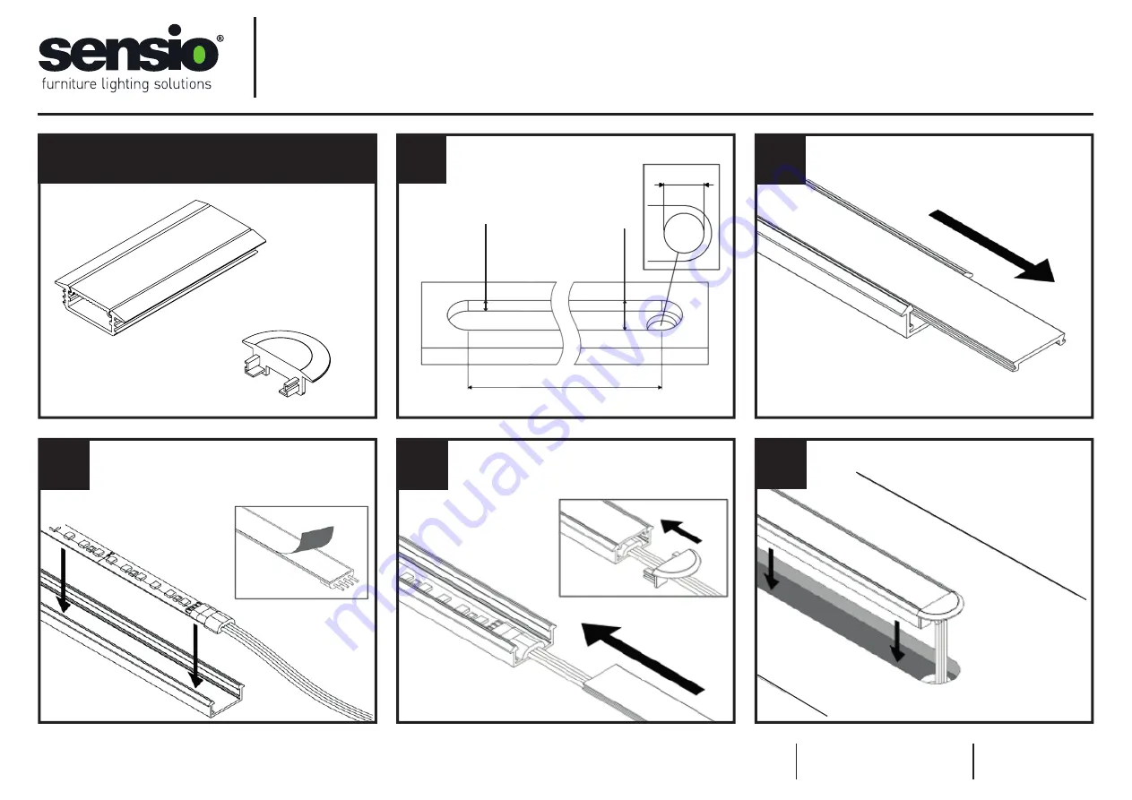 Sensio Linia SE980120 Installation Manual Download Page 1