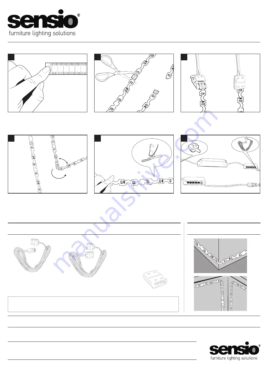 Sensio SIGMA S-BEND FLEXIBLE STRIP Скачать руководство пользователя страница 2