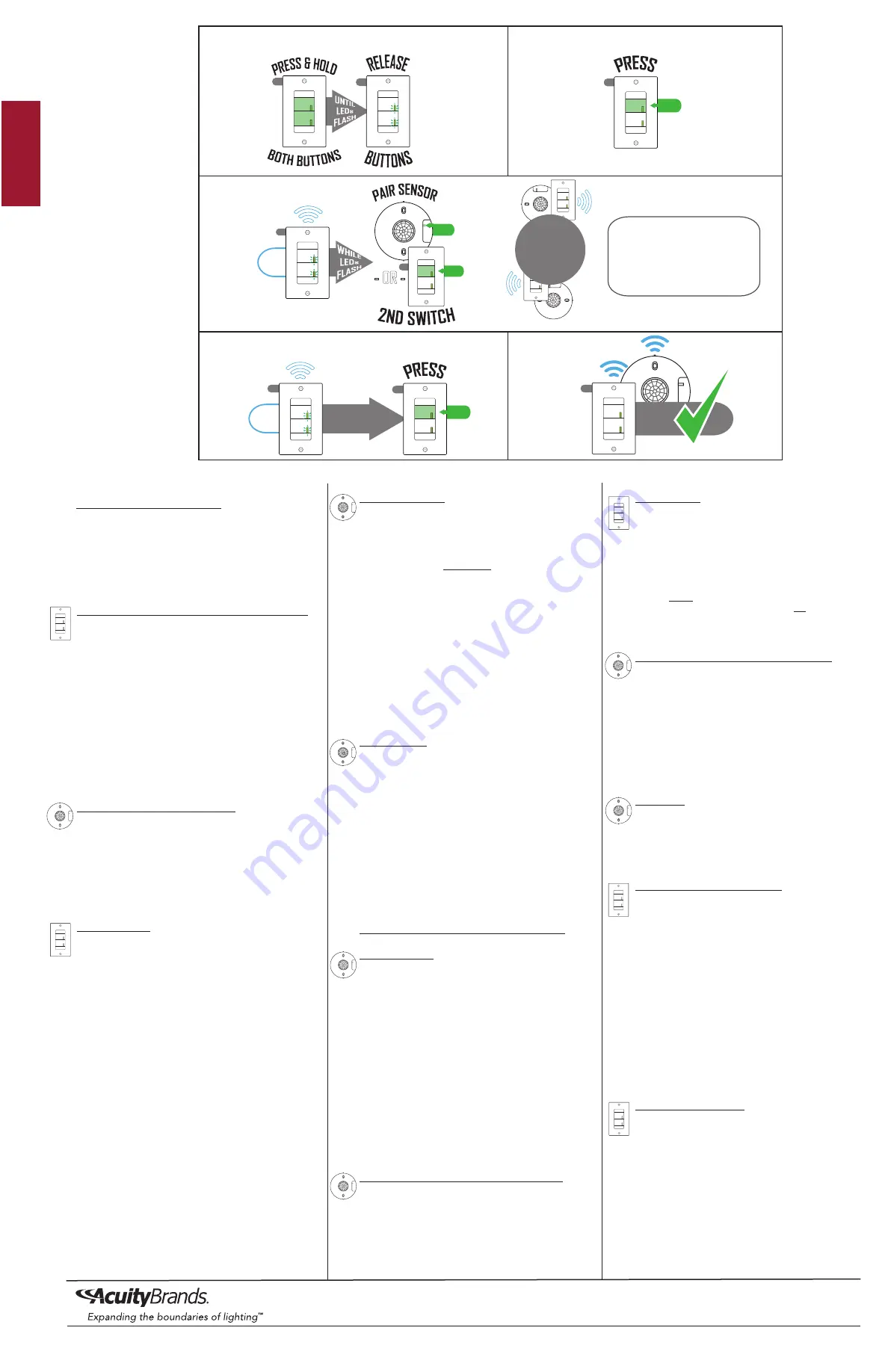 Sensor Switch CM 9 WR Instructions Download Page 2