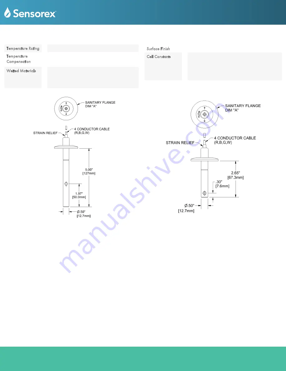 Sensorex CS665 Series Скачать руководство пользователя страница 3