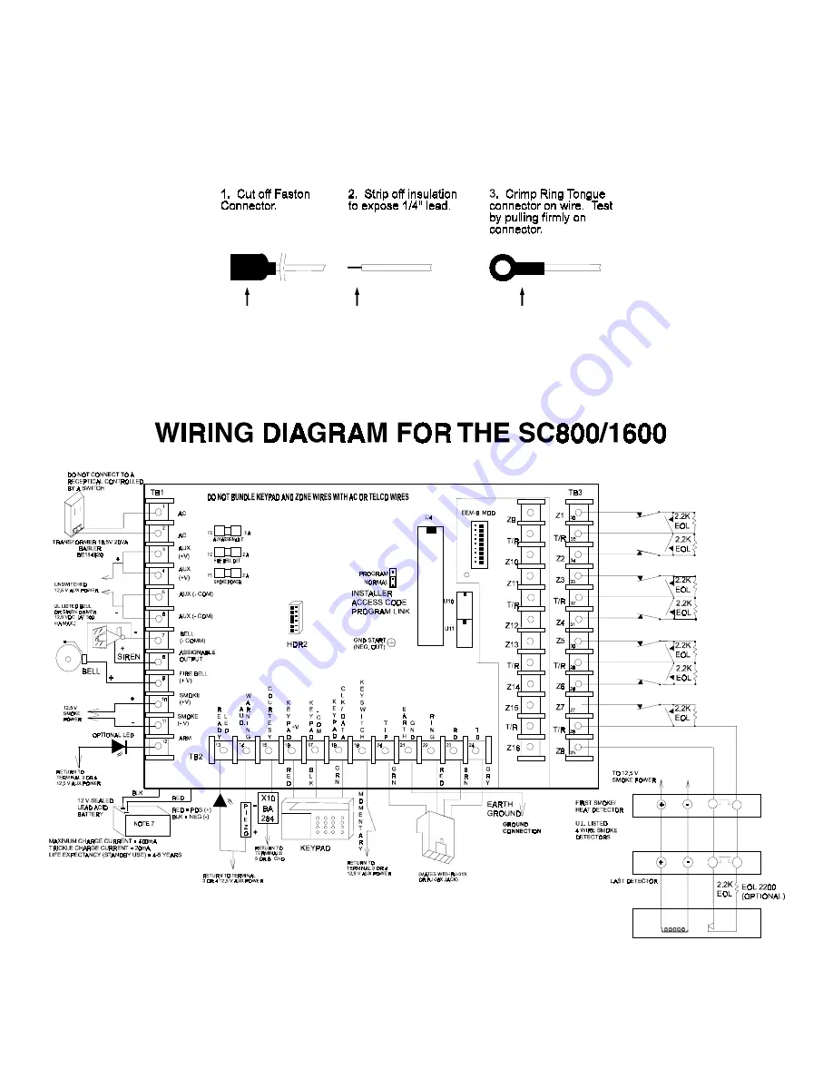 Sentrol Arrowhead SC1600 Installation & Programming Manual Download Page 7