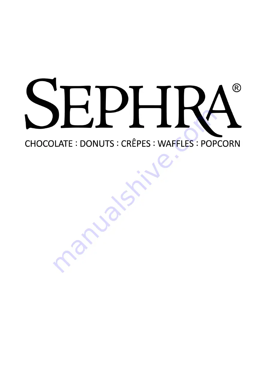 Sephra TS-4000-BP Operating Manual Download Page 1