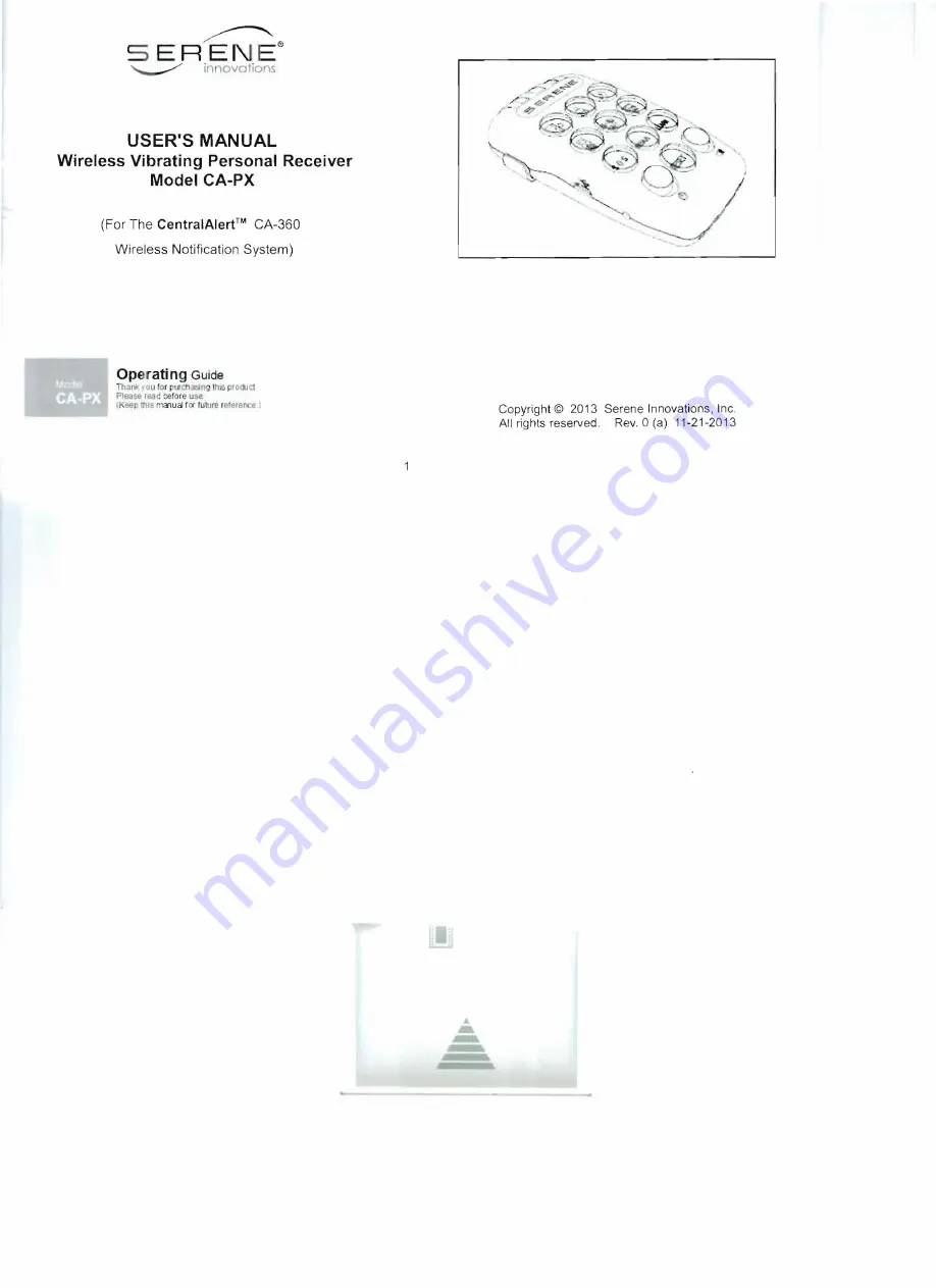 Serene CA-PX User Manual Download Page 1