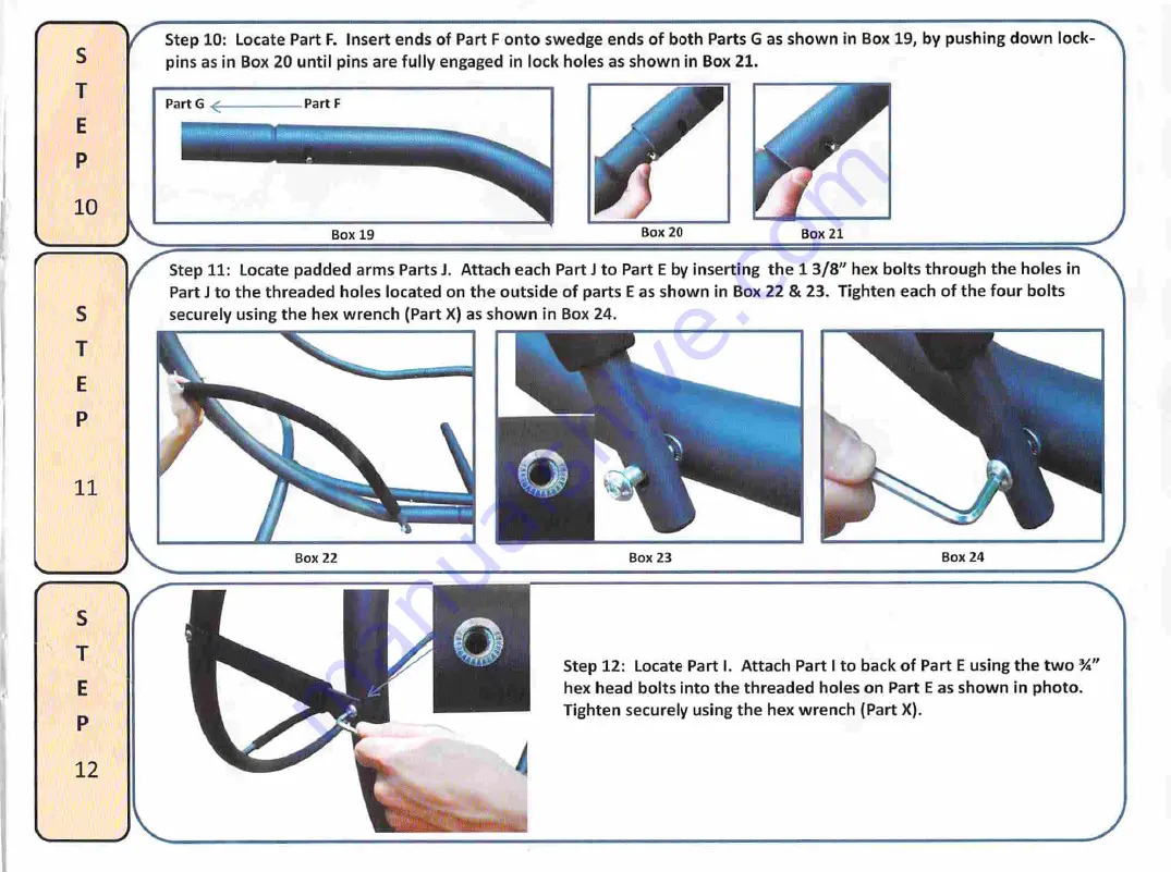 Serenity Health Floating Chaise Lounge Chair CHL Instruction Manual Download Page 7