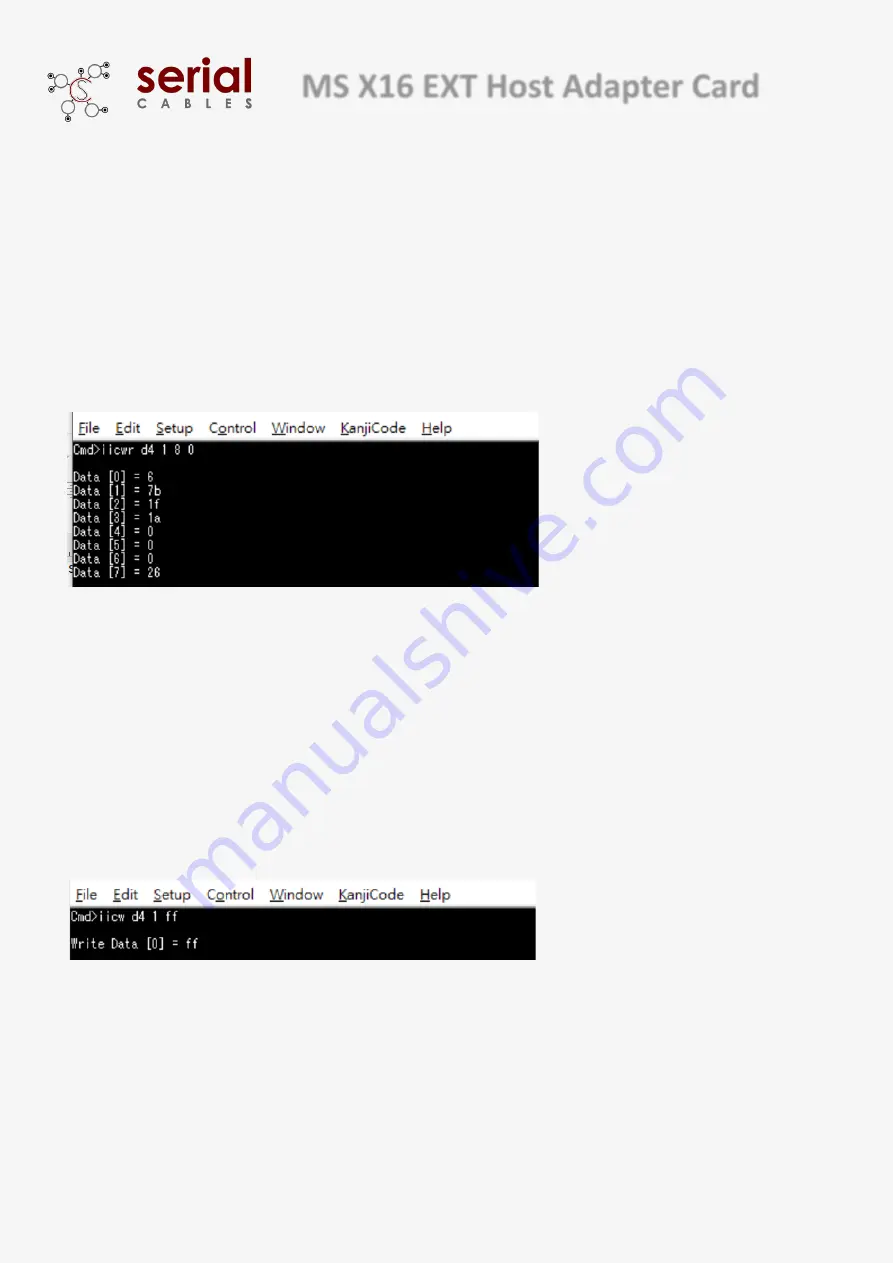 Serial Cables PCI4-AD-x16HE-MG4 User Manual Download Page 16