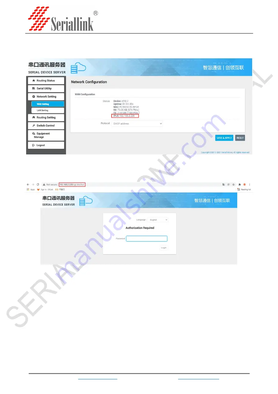 Seriallink SLK-S502 Instruction Manual Download Page 33