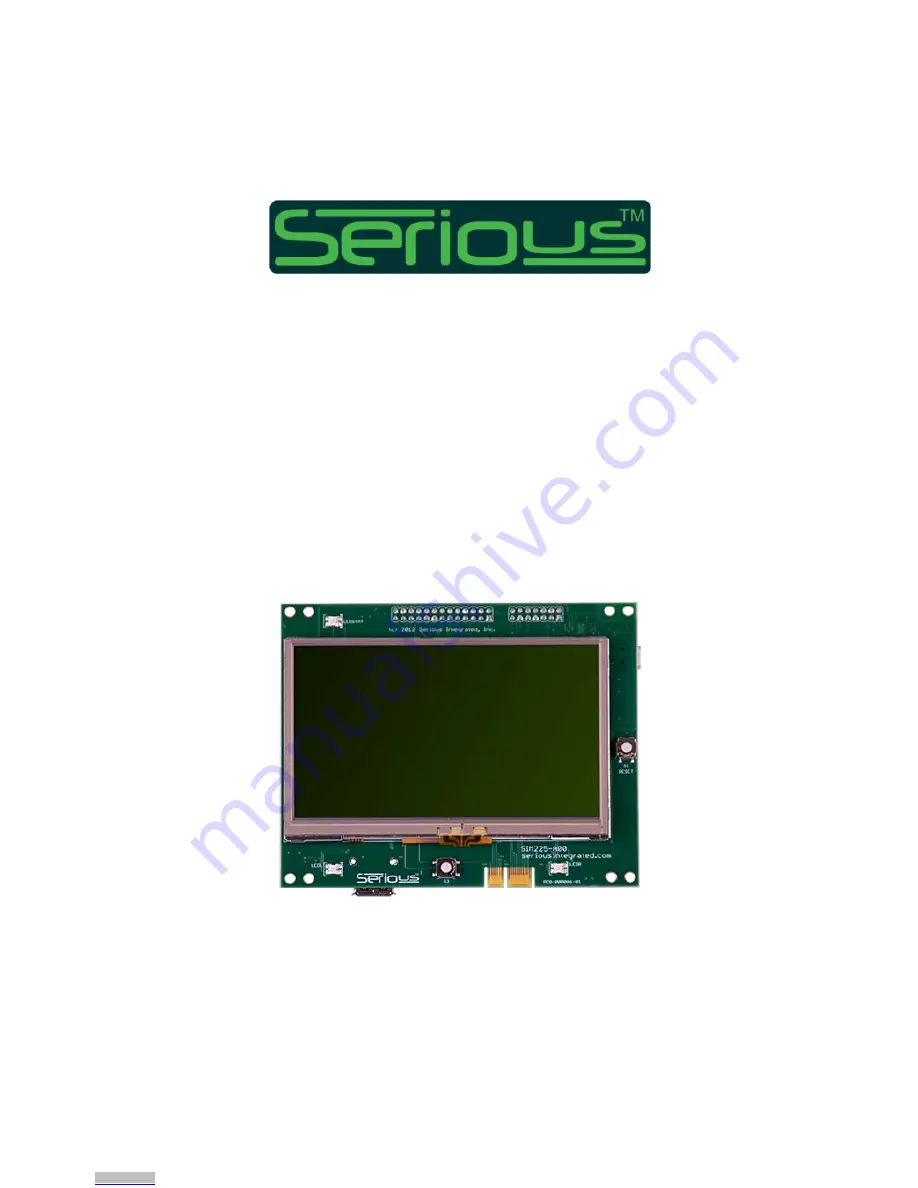 Serious Integrated SIM225 Technical Reference Manual Download Page 1