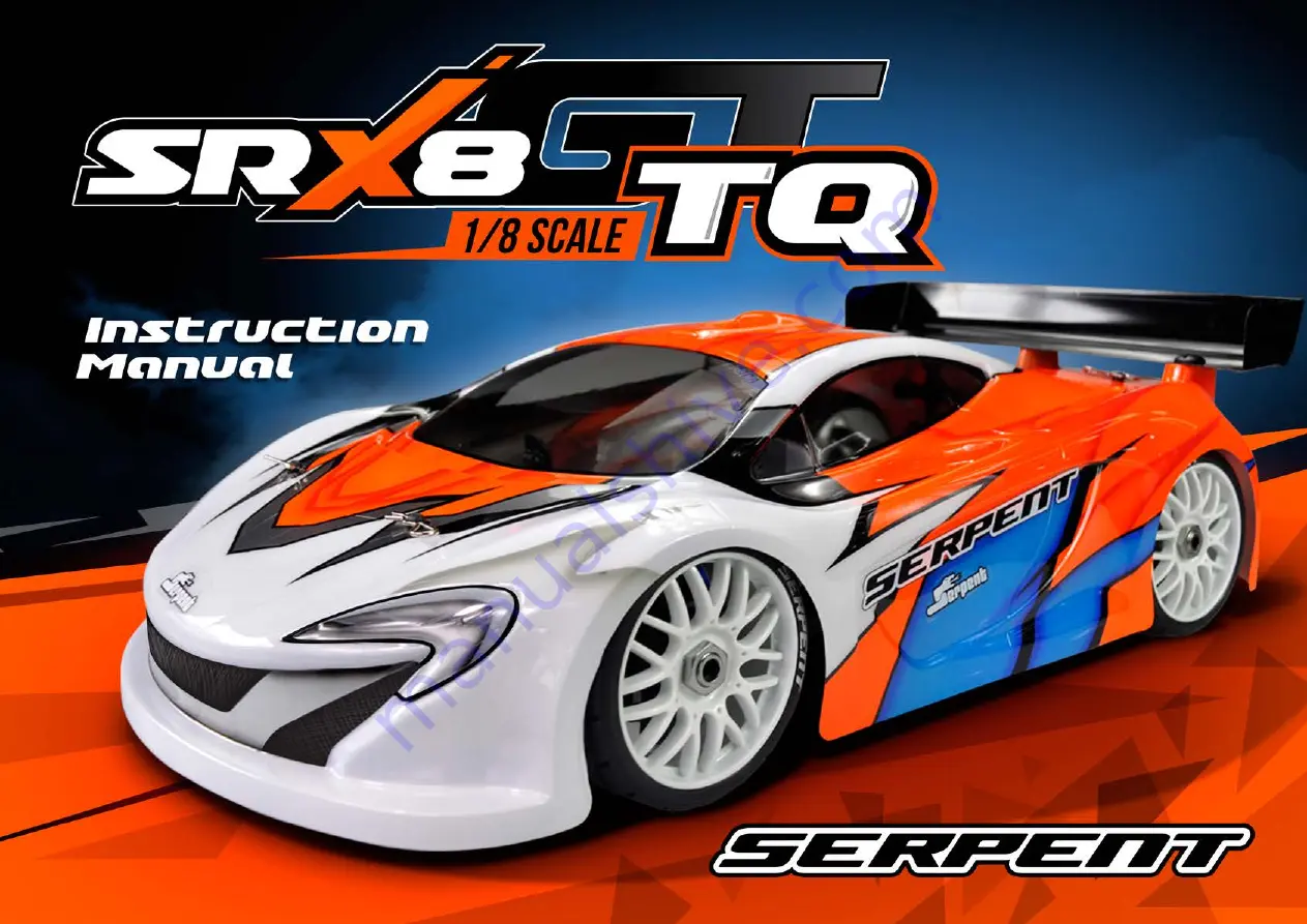 Serpent SRX8 GT TQ Скачать руководство пользователя страница 1