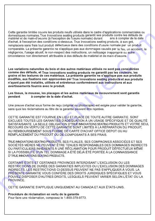 Serta 51417 Assembly Instructions And Warranty Information Download Page 19