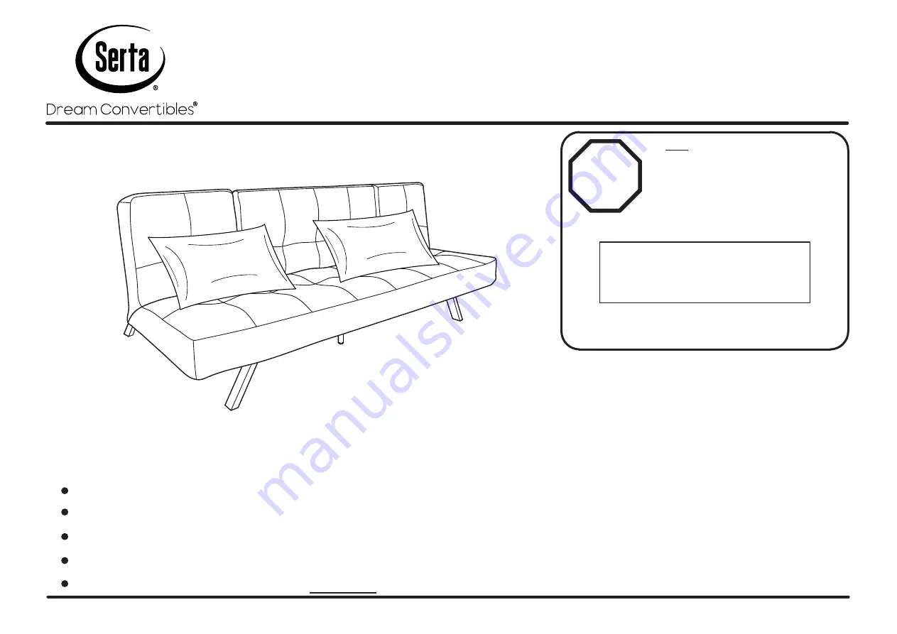 Serta COPA Assembly Instructions Manual Download Page 1