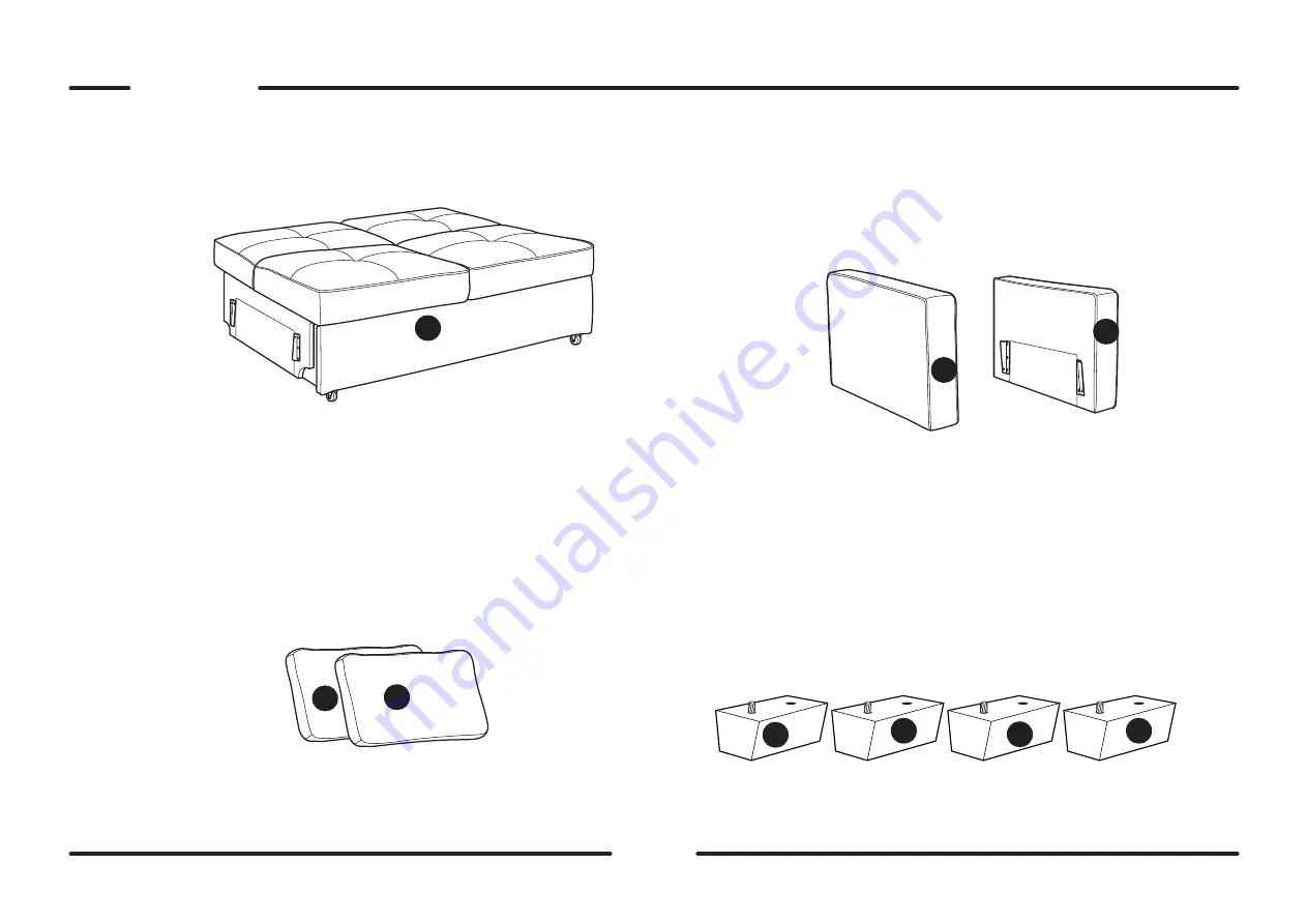 Serta Dream Convertibles FENIX QUEEN SIZE Assembly Instructions Manual Download Page 2