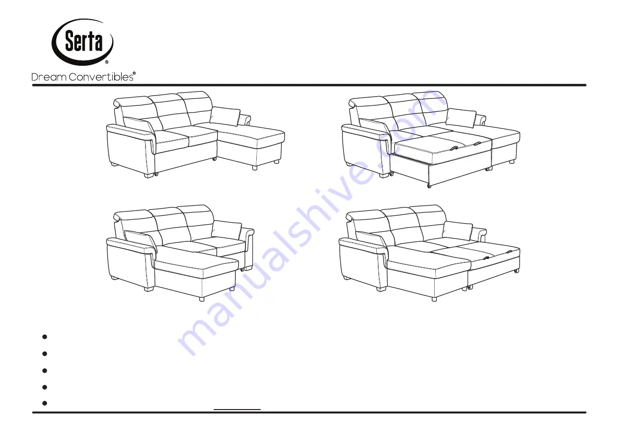 Serta Dream Convertibles Fort Myers Assembly Instructions Manual Download Page 1