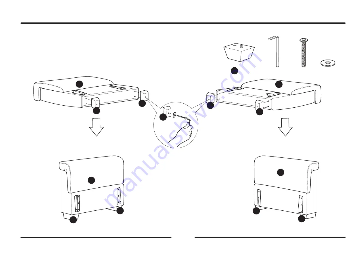 Serta Dream Convertibles Fort Myers Assembly Instructions Manual Download Page 5