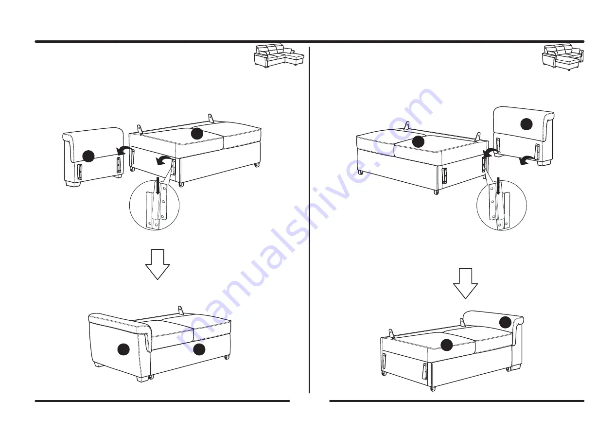 Serta Dream Convertibles Fort Myers Assembly Instructions Manual Download Page 7