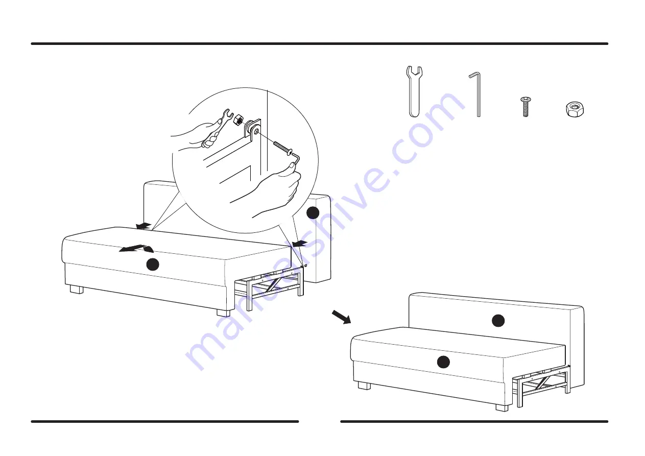 Serta Dream Convertibles Layla Assembly Instructions Manual Download Page 9