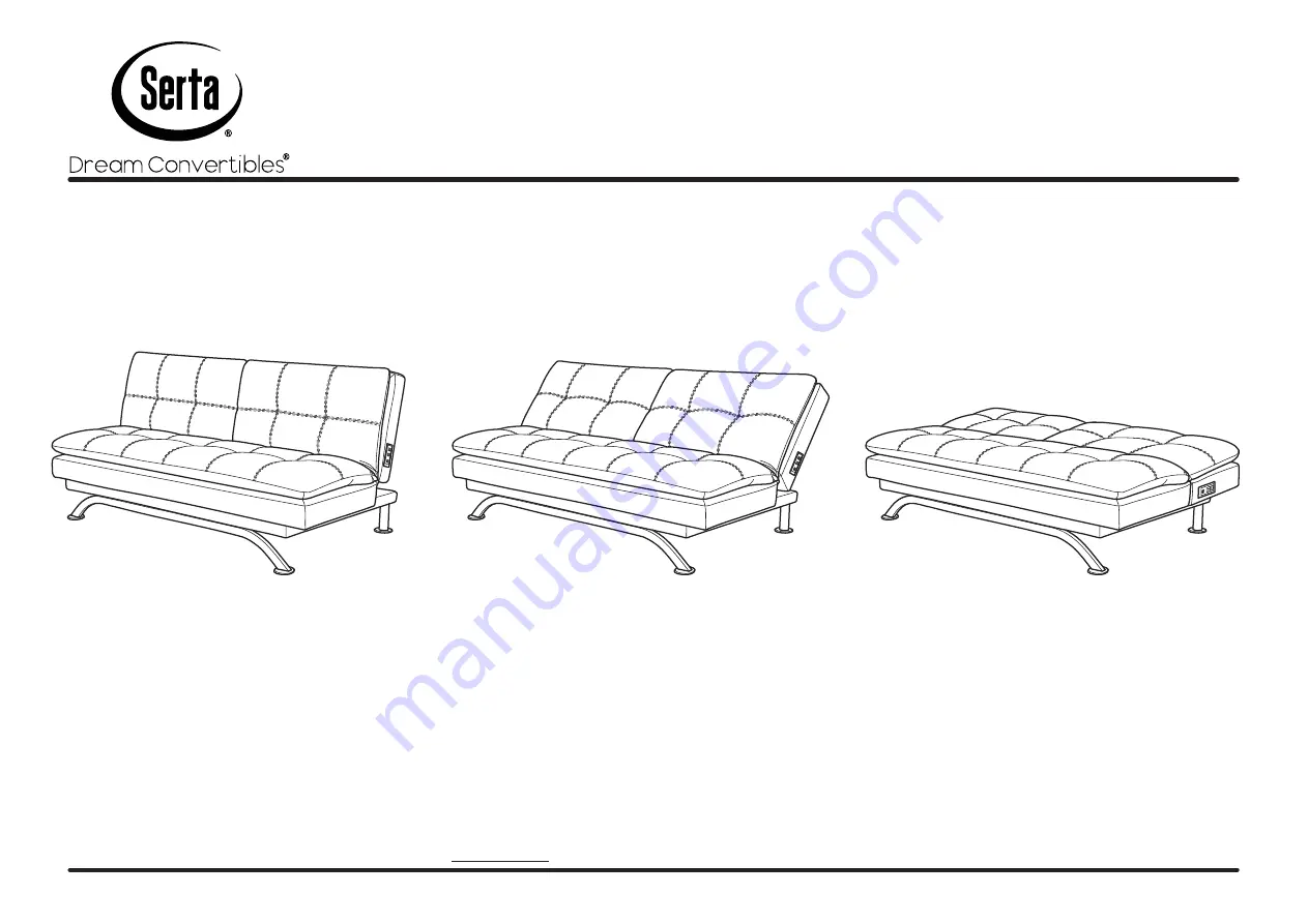 Serta Dream Convertibles Potomac Assembly Instructions Manual Download Page 1