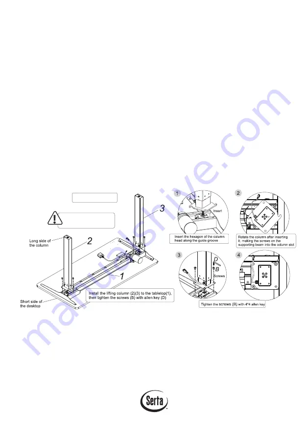 Serta Executive Chair CHR100013 Product Manual & Assembly Instructions Download Page 7