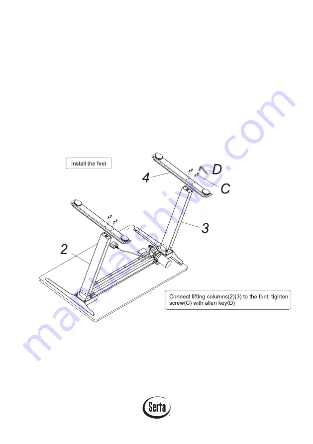 Serta Executive Chair CHR100013 Product Manual & Assembly Instructions Download Page 8