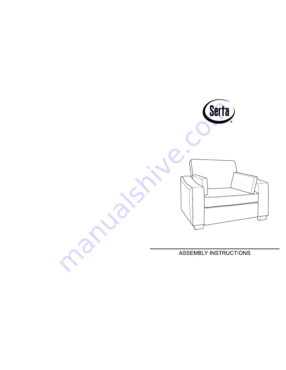 Serta SAVANNAH TWIN SIZE Assembly Instructions Download Page 1