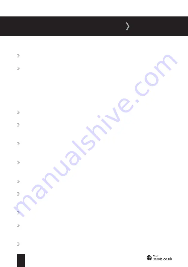 SERVIS FF54170 User Manual Download Page 8