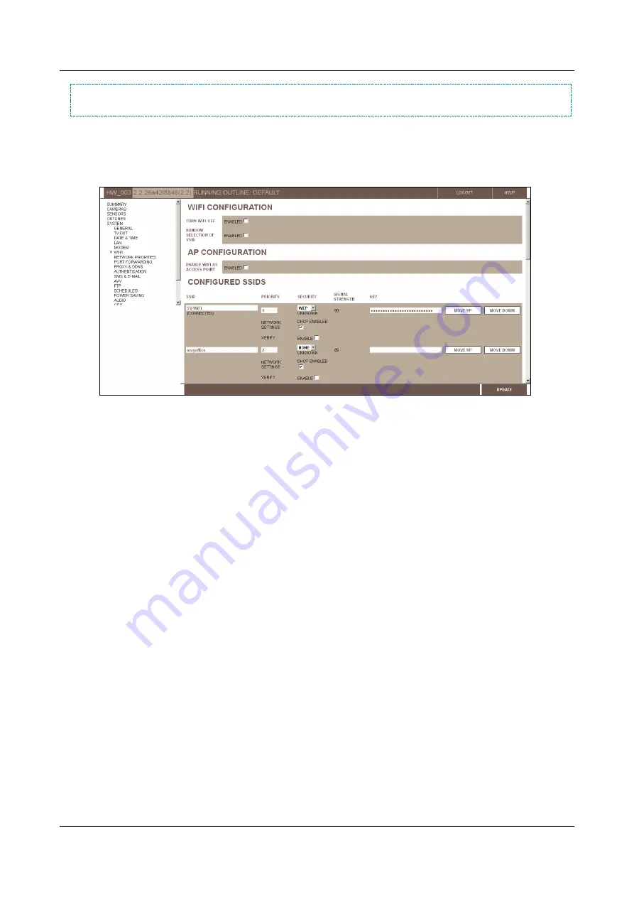 SerVision MVG200 Configuration And Management Manual Download Page 50